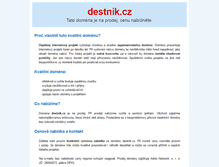 Tablet Screenshot of destnik.cz